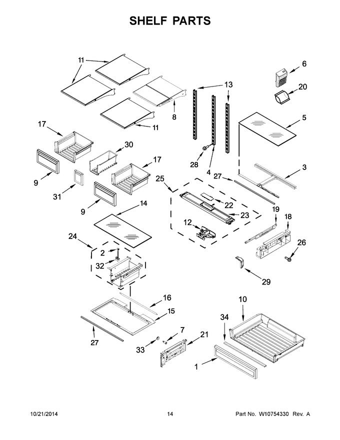 Diagram for WRF736SDAW13