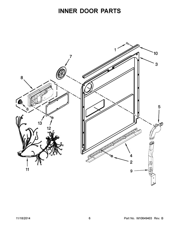 Diagram for KDTE404DWH0