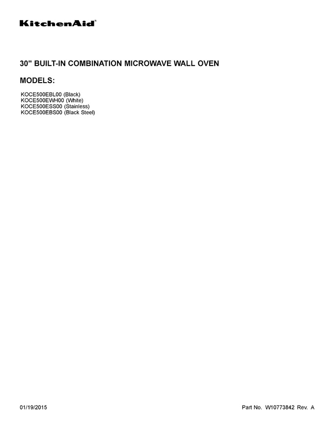 Diagram for KOCE500EWH00