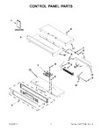 Diagram for 02 - Control Panel Parts