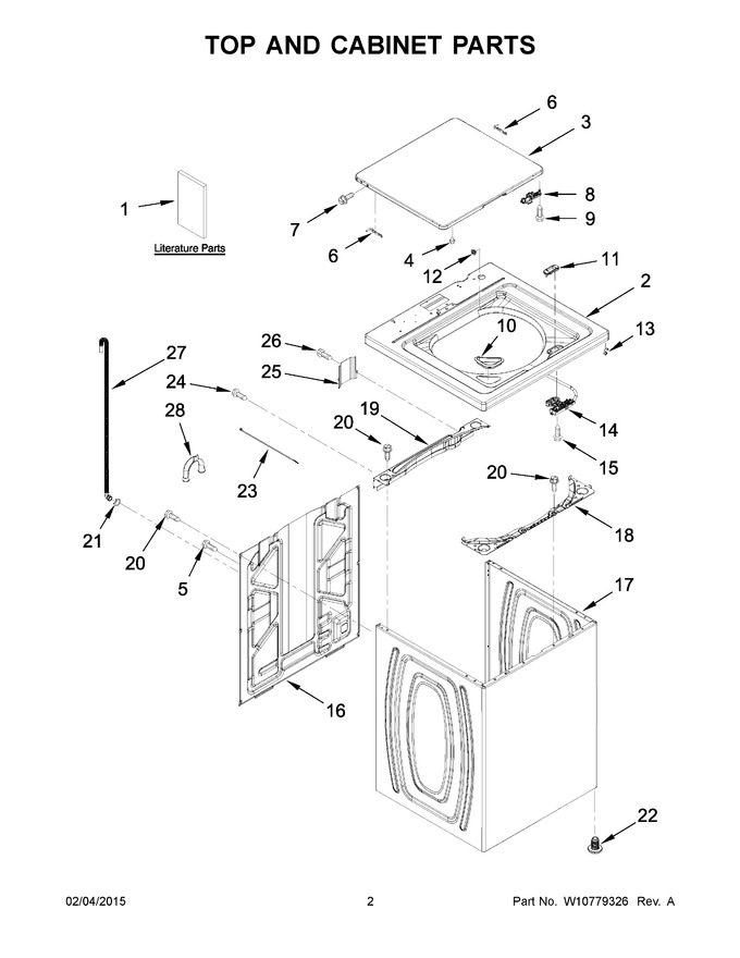 Diagram for WTW4715EW0