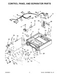 Diagram for 02 - Control Panel And Separator Parts