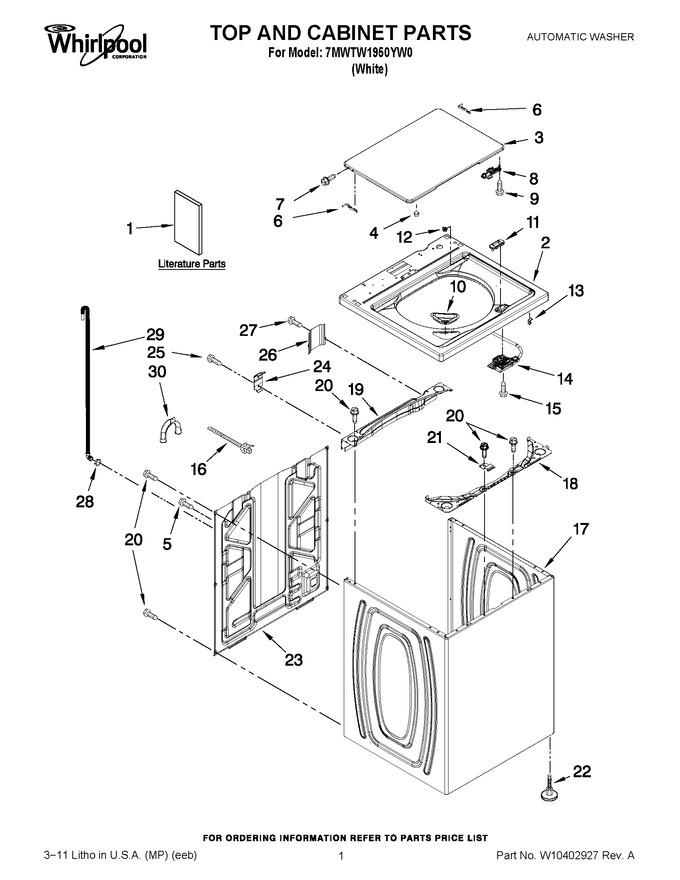 Diagram for 7MWTW1950YW0