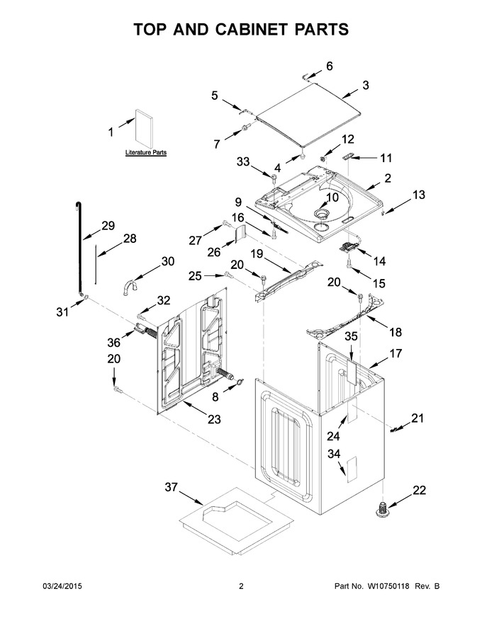 Diagram for WTW8040DW0