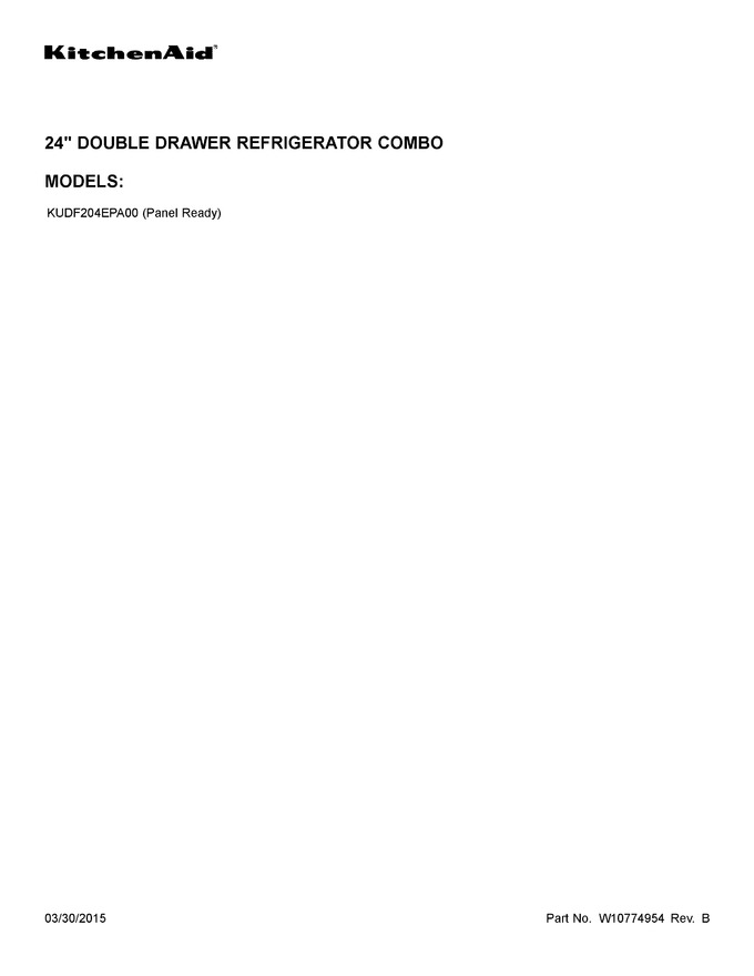 Diagram for KUDF204EPA00