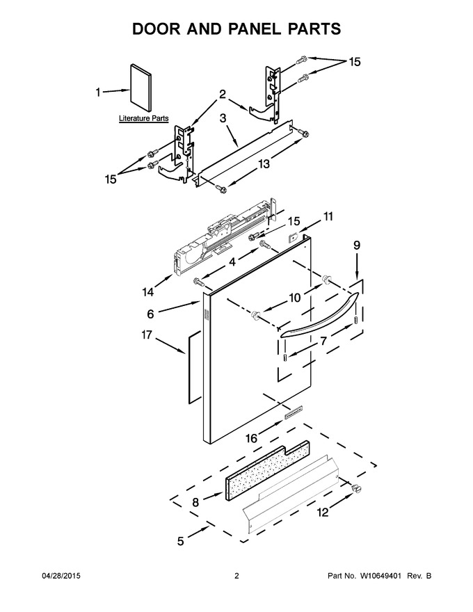 Diagram for KDTE334DBL0