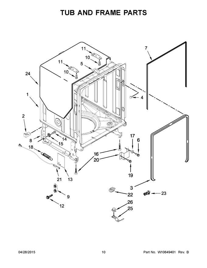 Diagram for KDTE334DWH0