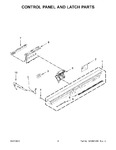 Diagram for 03 - Control Panel And Latch Parts