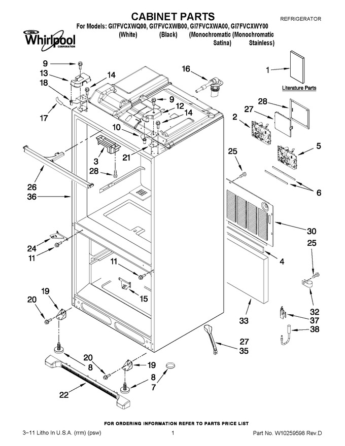 Diagram for GI7FVCXWB00