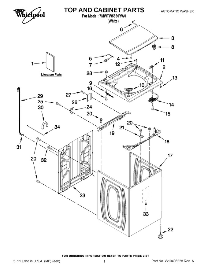 Diagram for 7MWTW5550YW0