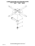 Diagram for 11 - Lower Washarm And Strainer Parts