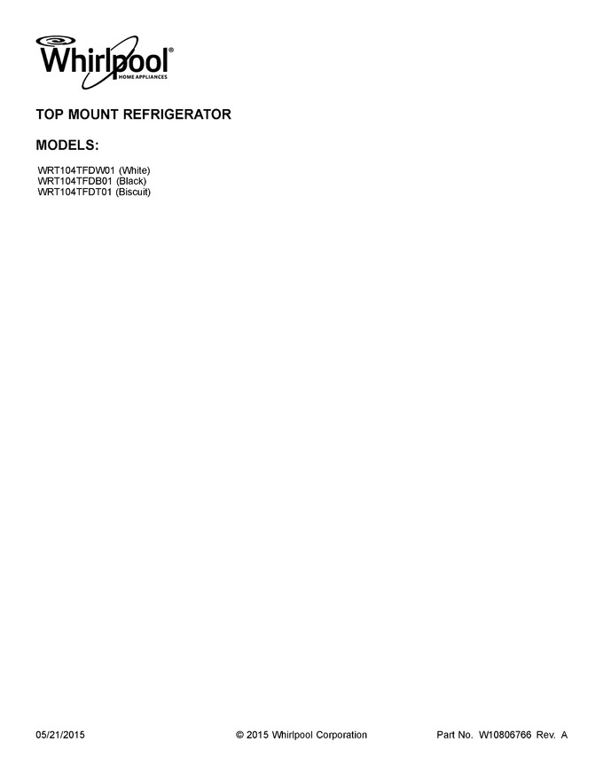 Diagram for WRT104TFDB01