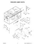 Diagram for 05 - Freezer Liner Parts