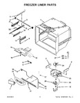 Diagram for 04 - Freezer Liner Parts