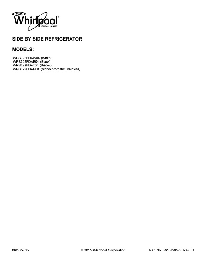 Diagram for WRS322FDAB04