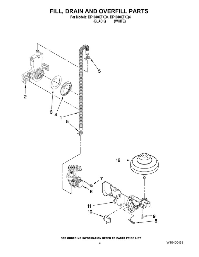 Diagram for DP1040XTXB4