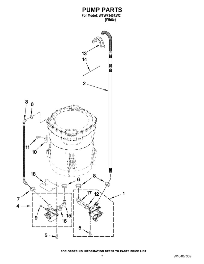 Diagram for WTW7340XW2