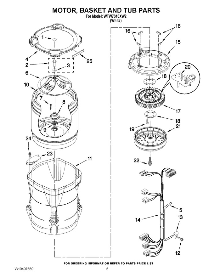 Diagram for WTW7340XW2