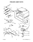 Diagram for 04 - Freezer Liner Parts