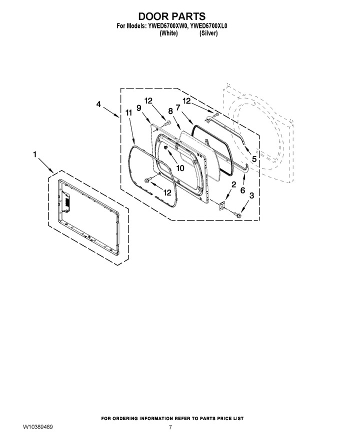 Diagram for YWED5700XL0