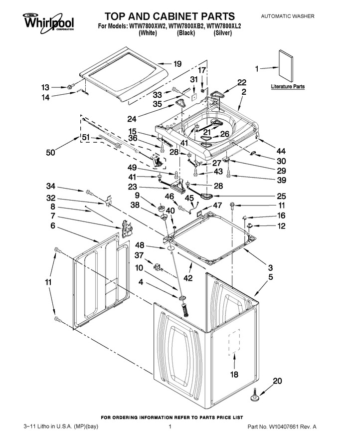 Diagram for WTW7800XW2