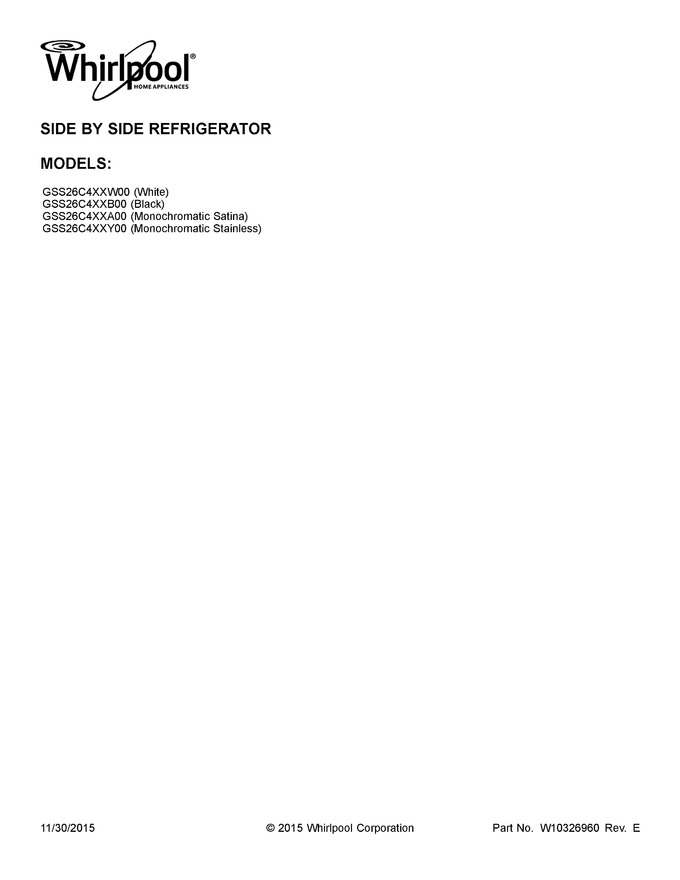 Diagram for GSS26C4XXA00