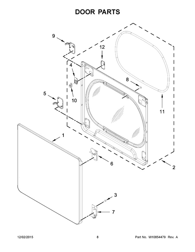 Diagram for YWED8500DW2