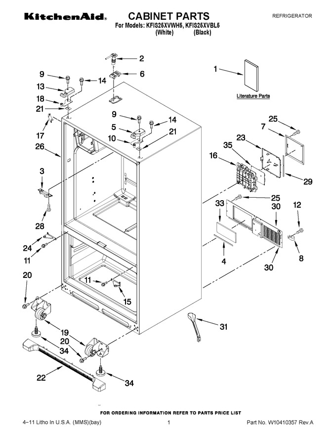 Diagram for KFIS25XVWH5