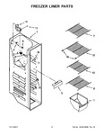 Diagram for 05 - Freezer Liner Parts