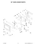 Diagram for 09 - 18" Oven Door Parts