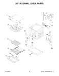 Diagram for 10 - 30" Internal Oven Parts