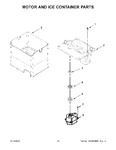 Diagram for 10 - Motor And Ice Container Parts