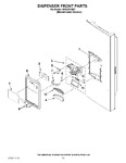 Diagram for 08 - Dispenser Front Parts