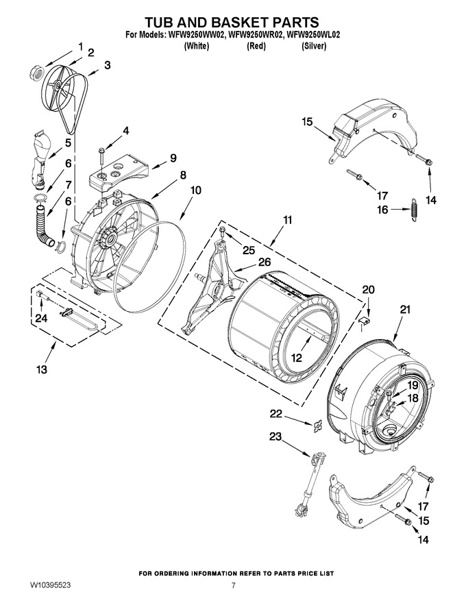 Diagram for WFW9250WR02