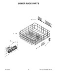 Diagram for 10 - Lower Rack Parts