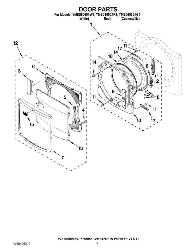 Diagram for YMED6000XW1