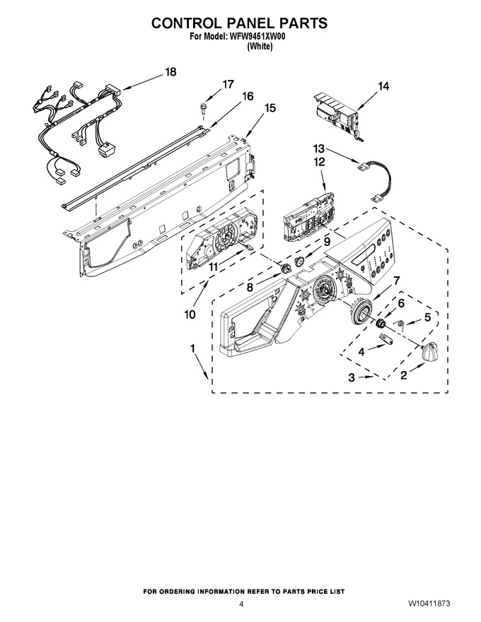 Diagram for WFW9451XW00