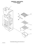 Diagram for 04 - Freezer Liner Parts