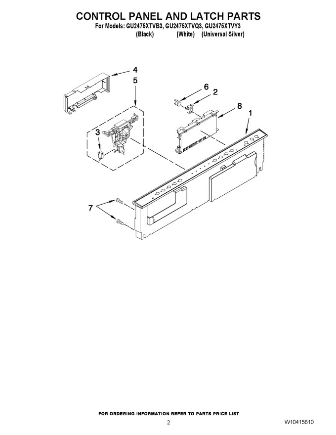 Diagram for GU2475XTVB3