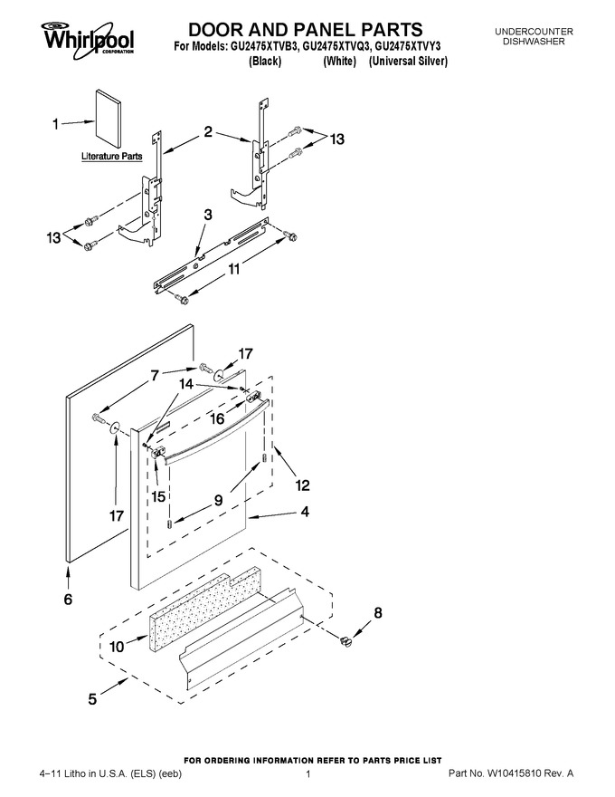 Diagram for GU2475XTVQ3