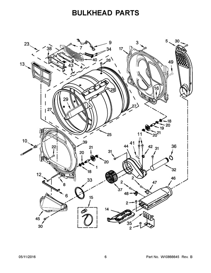 Diagram for WED8000DW3