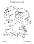 Diagram for 04 - Freezer Liner Parts