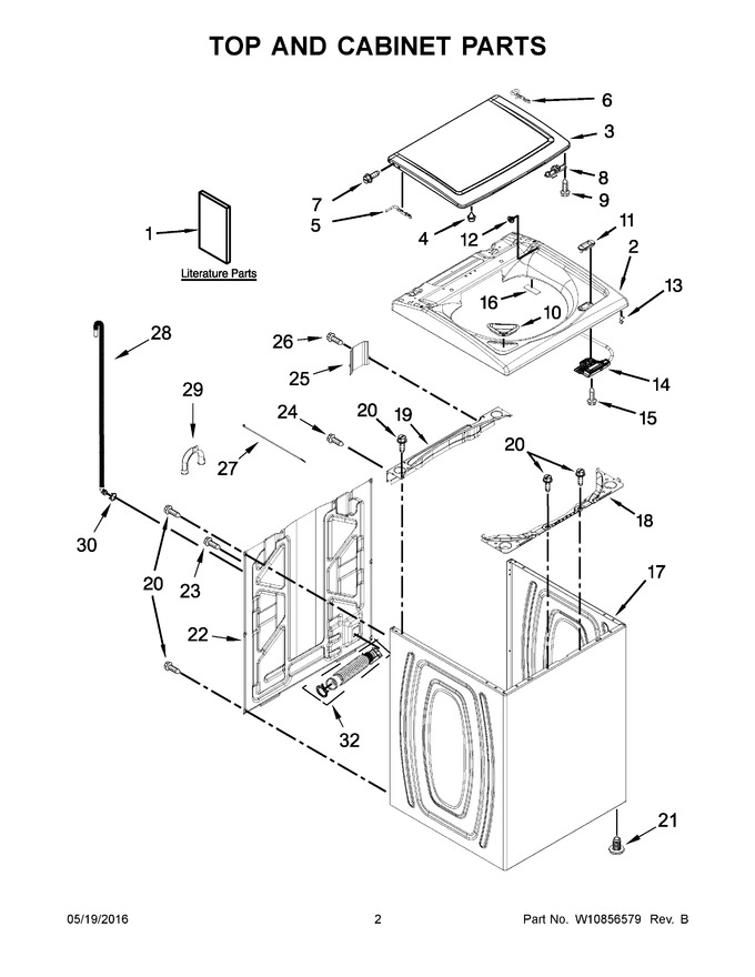 Diagram for 7MWTW5521BW1