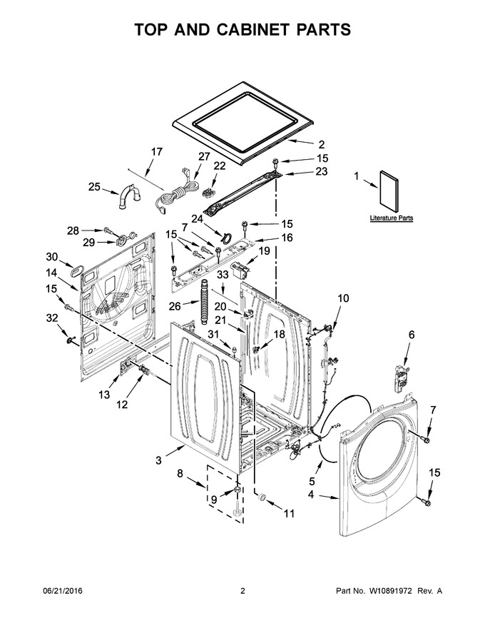 Diagram for WFW8540FW0