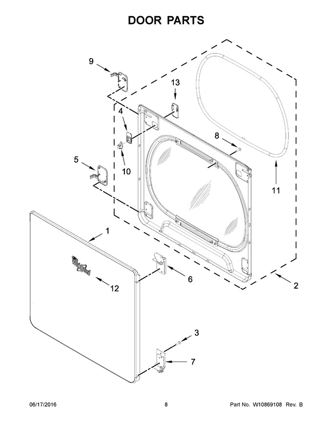 Diagram for YWED8500DW3