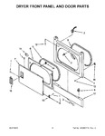 Diagram for 03 - Dryer Front Panel And Door Parts