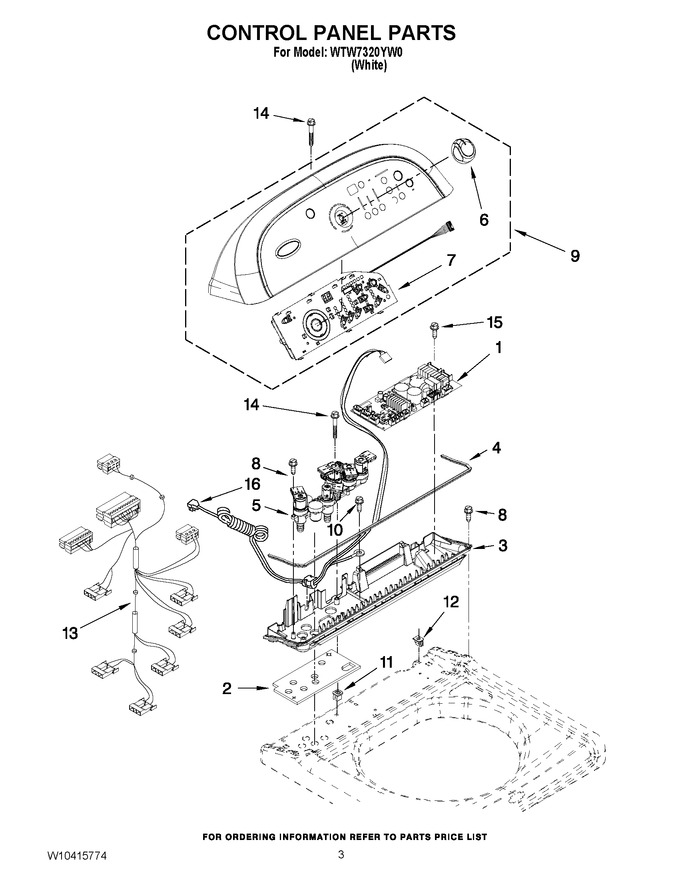 Diagram for WTW7320YW0