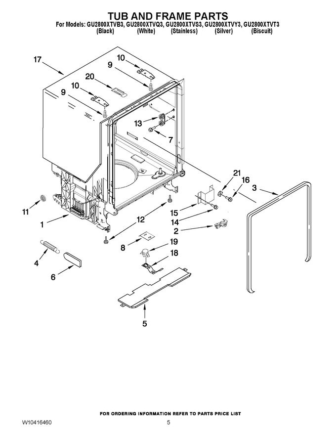 Diagram for GU2800XTVT3