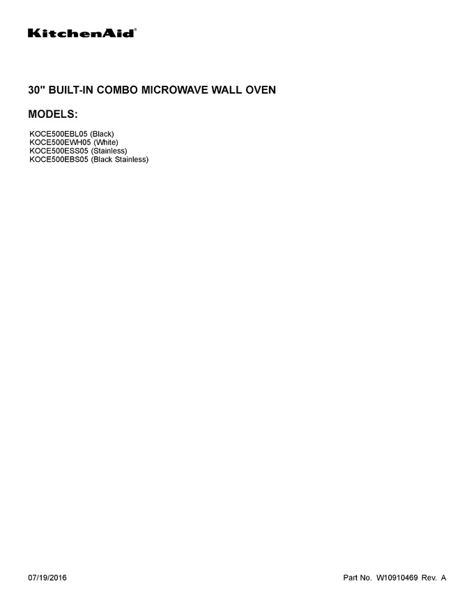 Diagram for KOCE500EBL05