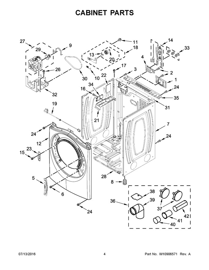 Diagram for WED8540FW0